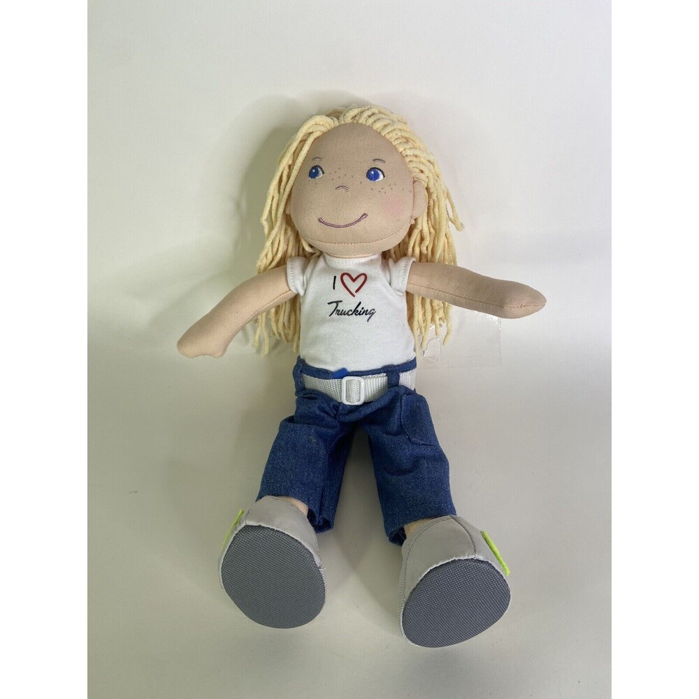 HABA Women in Trucking Truck Driver Soft Doll Stuffed Toy With Outfit